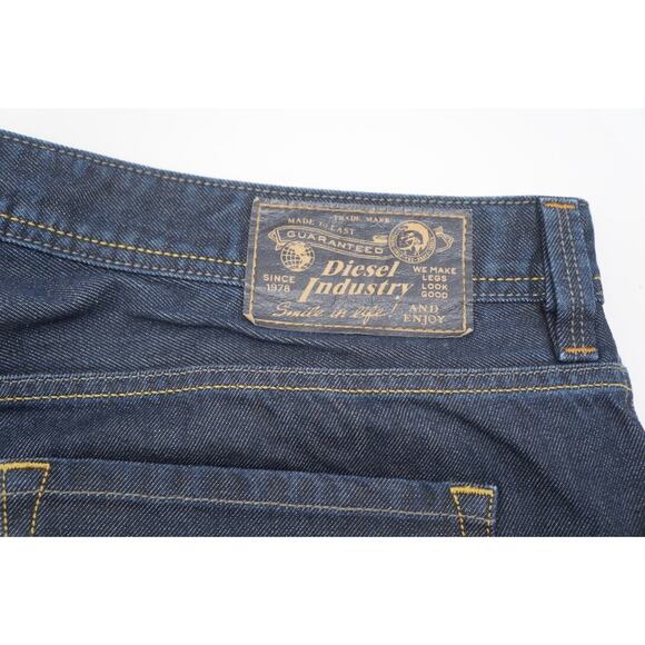 Mens Diesel LARKEE Jeans W40 L34 Dark Wash Straight Leg Blue Button Up - Picture 8 of 12